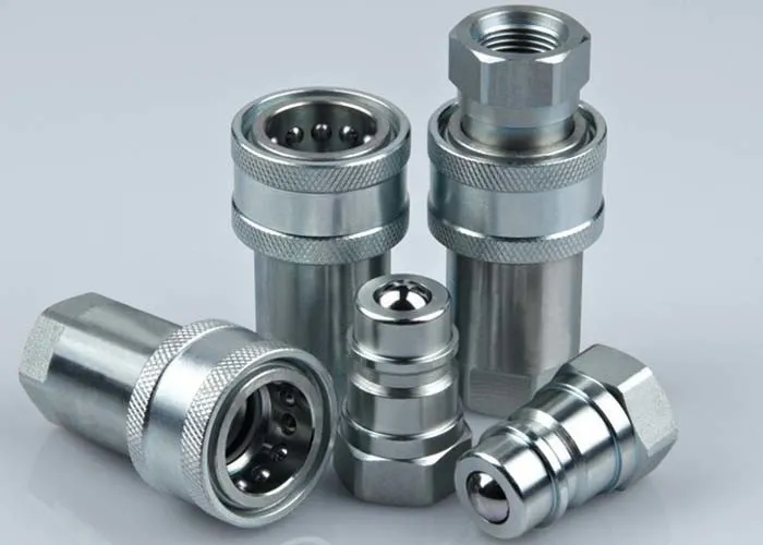 Ball valve type hydraulic quick connect